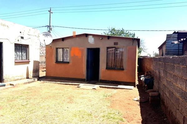 House For Sale In Katlehong South.

Property offers two bedrooms (not fitted),  two outside rooms for rentals, one outside ...