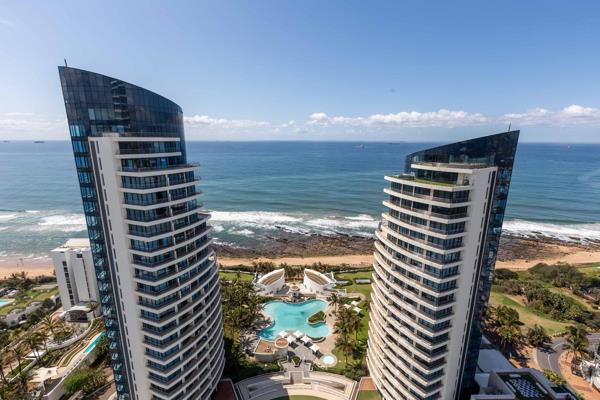 Ultra-modern apartment in The Pearls, Umhlanga with panoramic sea views. On entrance ...