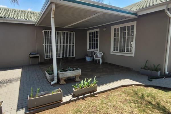 3 bedrooms with built in cupboards and carpets

2 bathrooms one with a bath, shower, basin and toilet and the 2nd bathroom with a ...