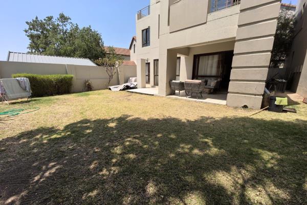 Spacious 3-bedroom ground floor apartment in Witkoppen, Sandton, featuring an open-plan ...