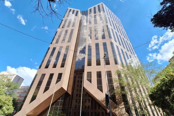 Welcome to 100 Main Street, 24 007m2 an iconic corporate office building perfectly ...