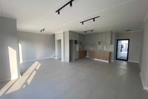 Downstairs this brand new home offers an open plan lounge &amp; kitchen leading to a private garden, 1 guest toilet and double ...