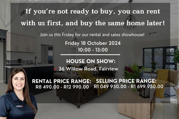 Come and visit our showhouse, our starting price range is R8 490!

Don&#39;t miss out! ...