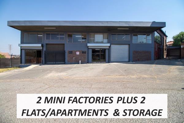 Commercial/Industrial Space:
•	2 Large Mini-Factories:
•	2 Reception Areas
•	2 Offices
•	Factory Space
•	3 Bathrooms
•	2 Kitchen ...