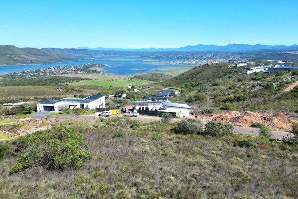 North-facing stand with views of the Knysna Lagoon and the Outeniqua Mountains in the ...