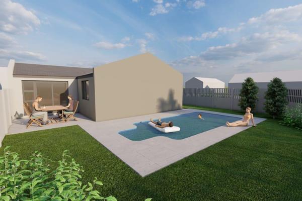 Secure Off- Plan 3-Bedroom Home with Pool 

The property features an open-plan kitchen and living area with  tiled flooring  ...