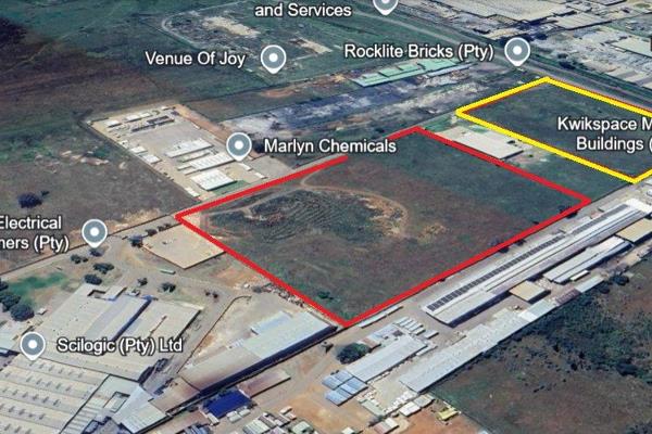 ERF area of 68 000sqm (red highlight)
additional 48889sqm site available (yellow ...