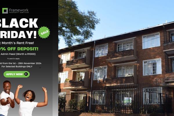 Black friday sale: 50% deposit | 1st month&#39;s rent free| no admin fees worth a r1000 ...