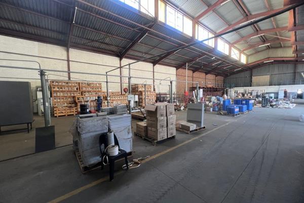 A neat, freestanding 3,846sqm industrial warehouse situated on a spacious 6,284sqm stand ...