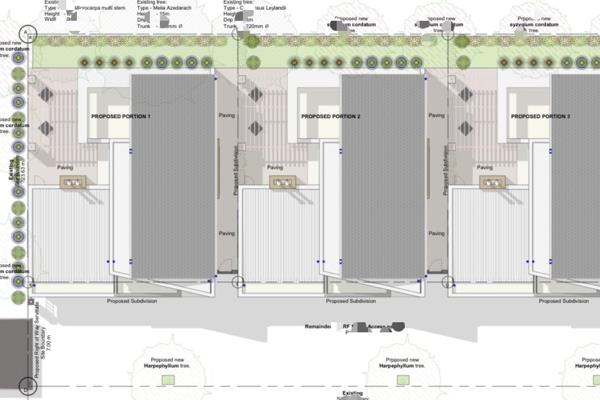 Subdivision is already approved for 3 houses.
Plans are ready to be submitted also.