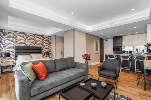 Here it is. A fully furnished and equipped studio apartment in Melrose Arch. Light and airy. Exceptionally well-designed offering top ...