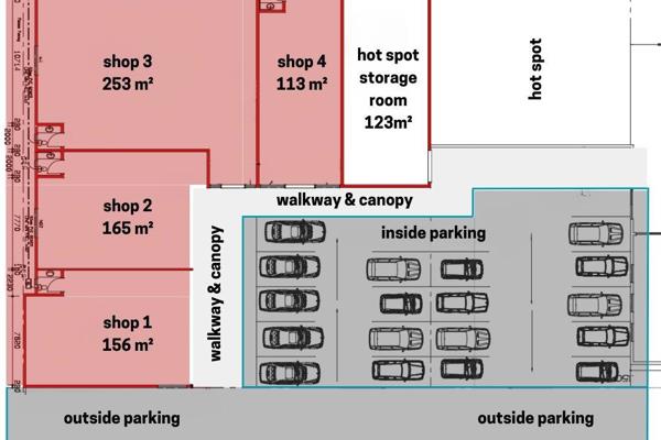 Various sizes of shops are available for rent in a newly built shopping center in Virginia Central.

This building offers great ...