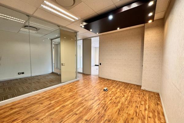 Welcome to this stunning 182 sqm office space at 41 Rivonia Road, where modern elegance ...