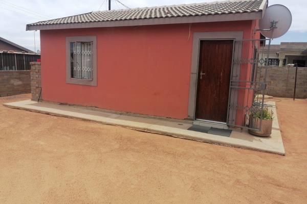 Two-bedroom RDP house for sale, situated  with a very large yard. Ideally located close to main road and schools