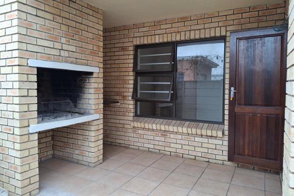 This unfurnished, ground floor flat consists of 2 bedrooms, 1 bathroom, an open plan kitchen/lounge, a patio with built-in braai, and 1 ...