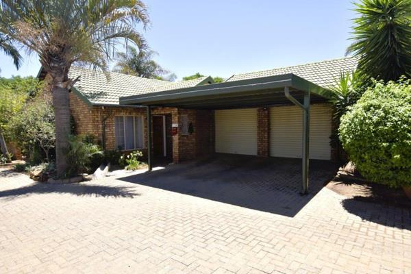 Neat as a pin 2 Bedroom, 2 Bathroom Double Garage Townhouse for sale in Wierda Glen Security Estate.

Centridge SA is proud to present ...