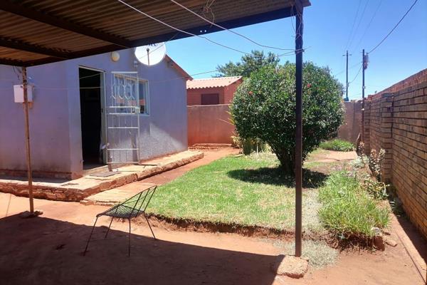 Two bedroom house with dining room and kitchen, 

Three outside rooms with monthly rental of R2 700.00

Walled and gated at Kagiso ...