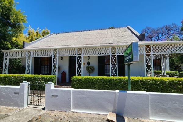 Built in 1853 by JH Mulder, this historic gem in Oudtshoorn blends timeless elegance with modern functionality.

The main house ...