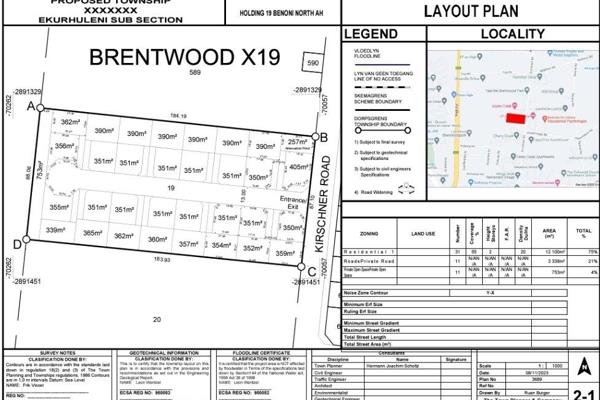 CLUSTER DEVELOPMENT for 31 Res1 stands with approval.  Finish this amazing project in Prime Brentwood park/Benoni North area. Close to ...