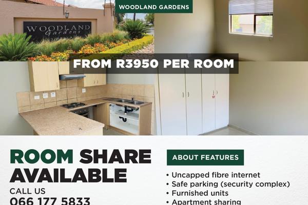 Affordable 3 bedroom apartment

SHARING APARTMENTS FOR YOUNG PROFESSIONALS:

UTILITIES AND R800 ELECTRICITY INCLUDED ON BILL

FREE ...