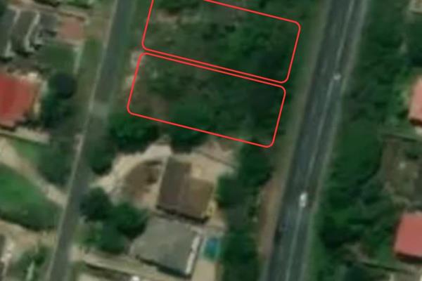 Two vacant Residential stands next to each other, ideally situated to build your dream home.