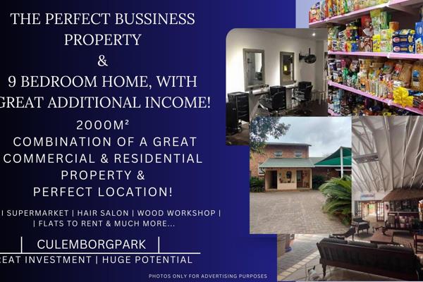 Fantastic and versatile business opportunity For Sale in Culemborg Park. This unique Commercial &amp; Family Home property with ...