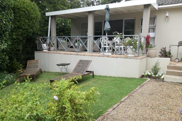 Immaculate, fully furnished 2 bedroom 2 bathroom cottage with spacious open plan living area leading onto a pretty covered verandah ...