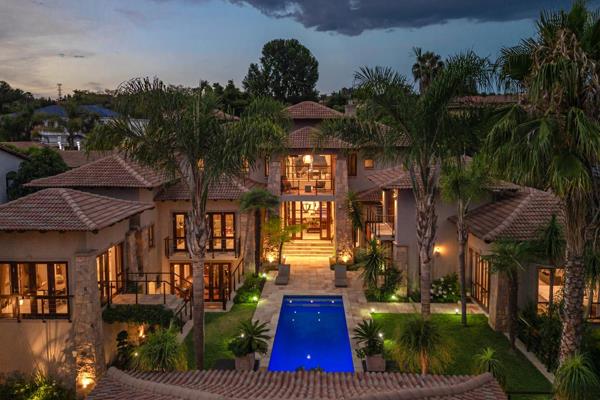 Experience the epitome of luxury living in this exquisite riverside mansion in Dainfern ...