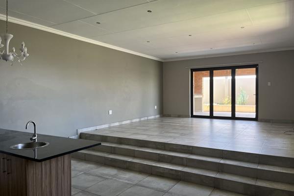 3 Bedrooms and 2 bathrooms. Main bedroom is en-suite. Open plan lounge/dining area opening up to the patio with build in braai. Double ...