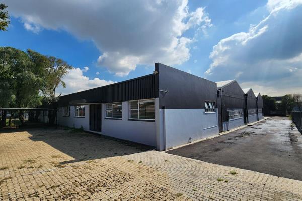 This neat 1100sqm industrial warehouse with yard is available to let and is situated ...