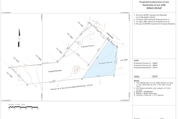 The figure JDEK represents Proposed Portion B