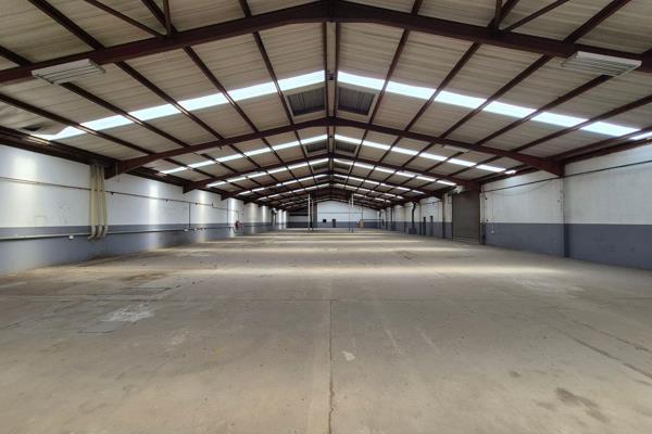 This neat 1582m2 warehouse is available for rent in a safe and secure industrial park in ...