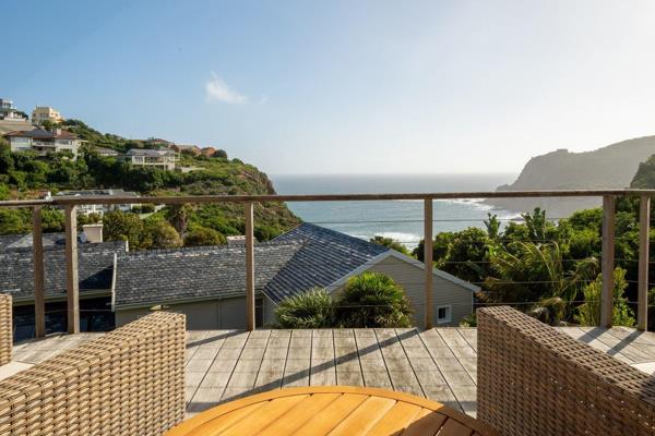 Nestled on the cliffs of The Heads in Knysna, along the Garden Route, South Africa is this stunning 3-bedroom, 2-bathroom home with ...