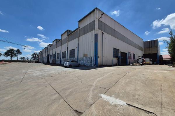 This 4000m2 factory with massive yard is available To Let in a secure industrial park in ...