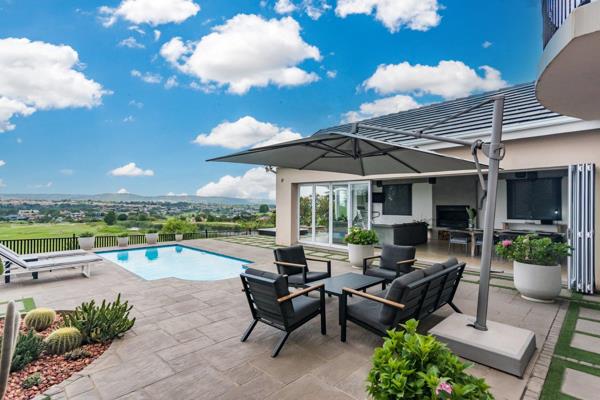 Perched on a elevated plot, this stunning home boasts breathtaking golf course views ...