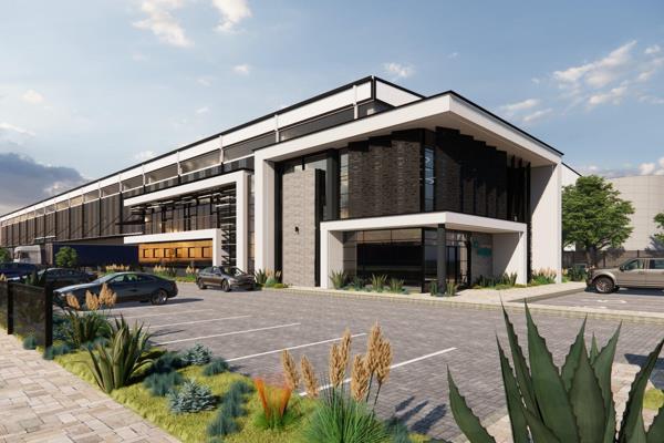 This magnificent new warehouse of 13,008m2 is being developed in Eastport Logistics ...