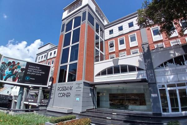 Rosebank Corner, located at 191 Jan Smuts Avenue, presents a 1st-floor office space of ...