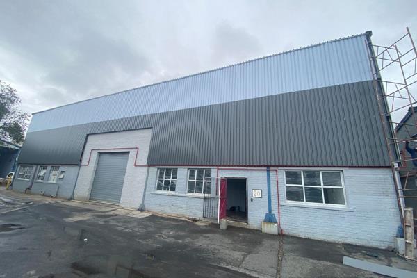 A spacious 633m2 industrial warehouse space available for lease in the heart of ...