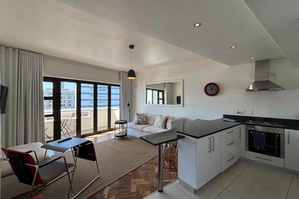 This cozy, fully furnished apartment in Sea Point offers side sea views. It is situated on the 5th floor of a well maintained art deco ...