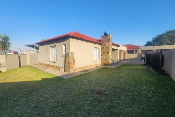 This beauty offers 3 bedrooms and 2 bathrooms.
Cozy lounge area and a kitchen with melamine cupboards and granite tops
Braai area with ...