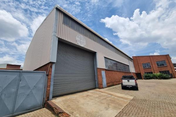 Prime warehouse space available to let in Boksburg East, within a 24 Hour Secured Park ...