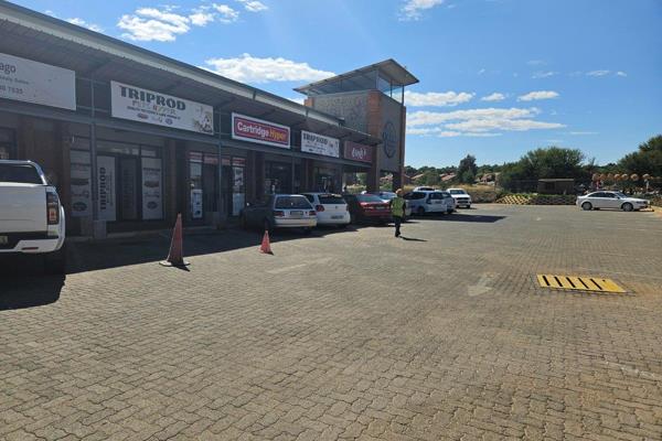 Shop with good shop front in a busy shopping centre, ample parking, own water and electricity meter.