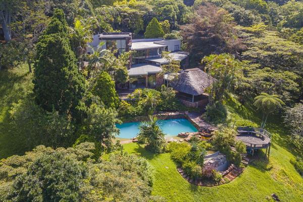 Upon entrance, one is greeted by a cascading waterfall flowing elegantly toward the lounge, complemented by lush plants. The master ...