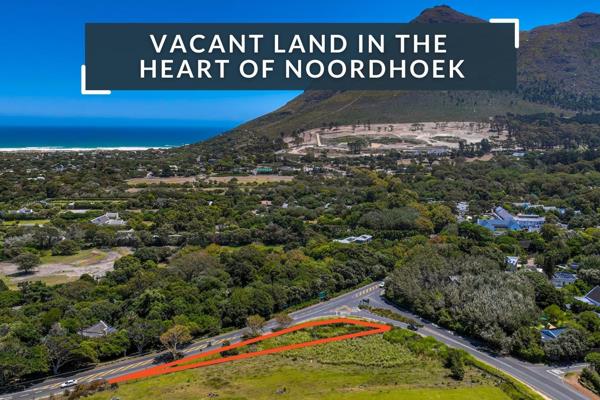 Unlock the opportunity to own a rare piece of Noordhoek land with incredible long-term ...