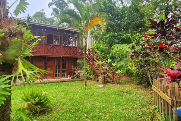 Situated in a log home estate in Hibberdene, within walking distance to the main Blue Flag beach (lifeguards, restaurant, fun park, ski ...