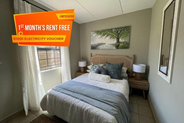 The apartment itself boasts the following features:
•	2 spacious bedrooms with built-in cupboards, providing ample storage space.
•	1 ...