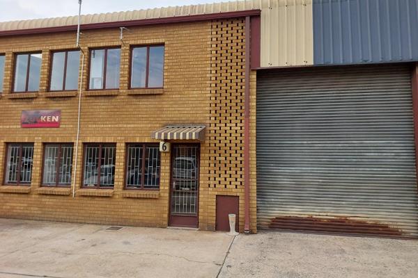 140m2 Mini factory in secure Industrial Park. with 60Amps of 3 phase power avaiulble. The unit offers good height with a single office ...