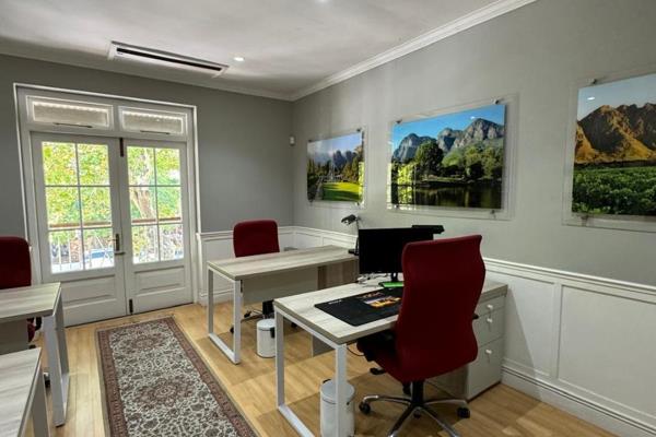 Office suite on first floor in character block on the main road of Franschhoek. The ...