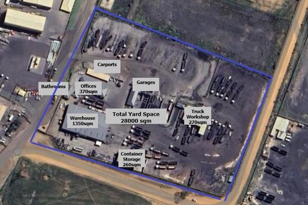 This is the ideal location for a Truck Stop, a Diesel Depot as well as Mining Companies needing to relocate.

All on one premises ...