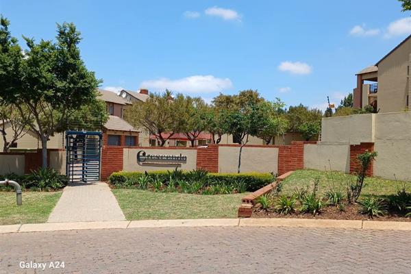 2 Bed 1 Bath Top floor apartment in Crescendo complex in Sagewood, Midrand. The bedrooms feature plenty built-in cupboards. The ...